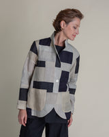 Christina Jacket in Pieced Vintage Japanese Ikats.