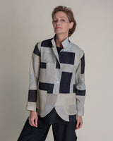 Christina Jacket in Pieced Vintage Japanese Ikats.