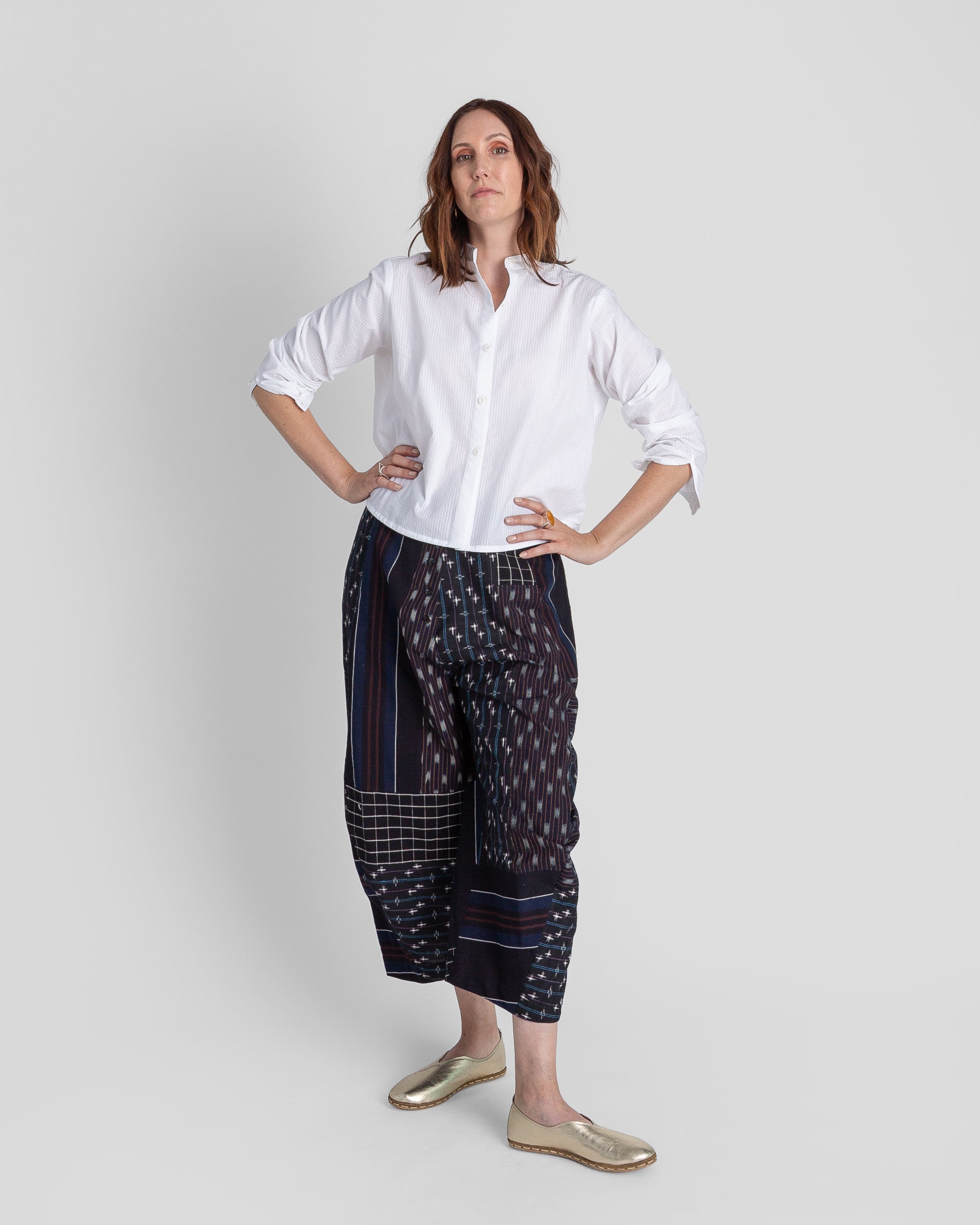 Paris Pant in Vintage Japanese Indigo Mix