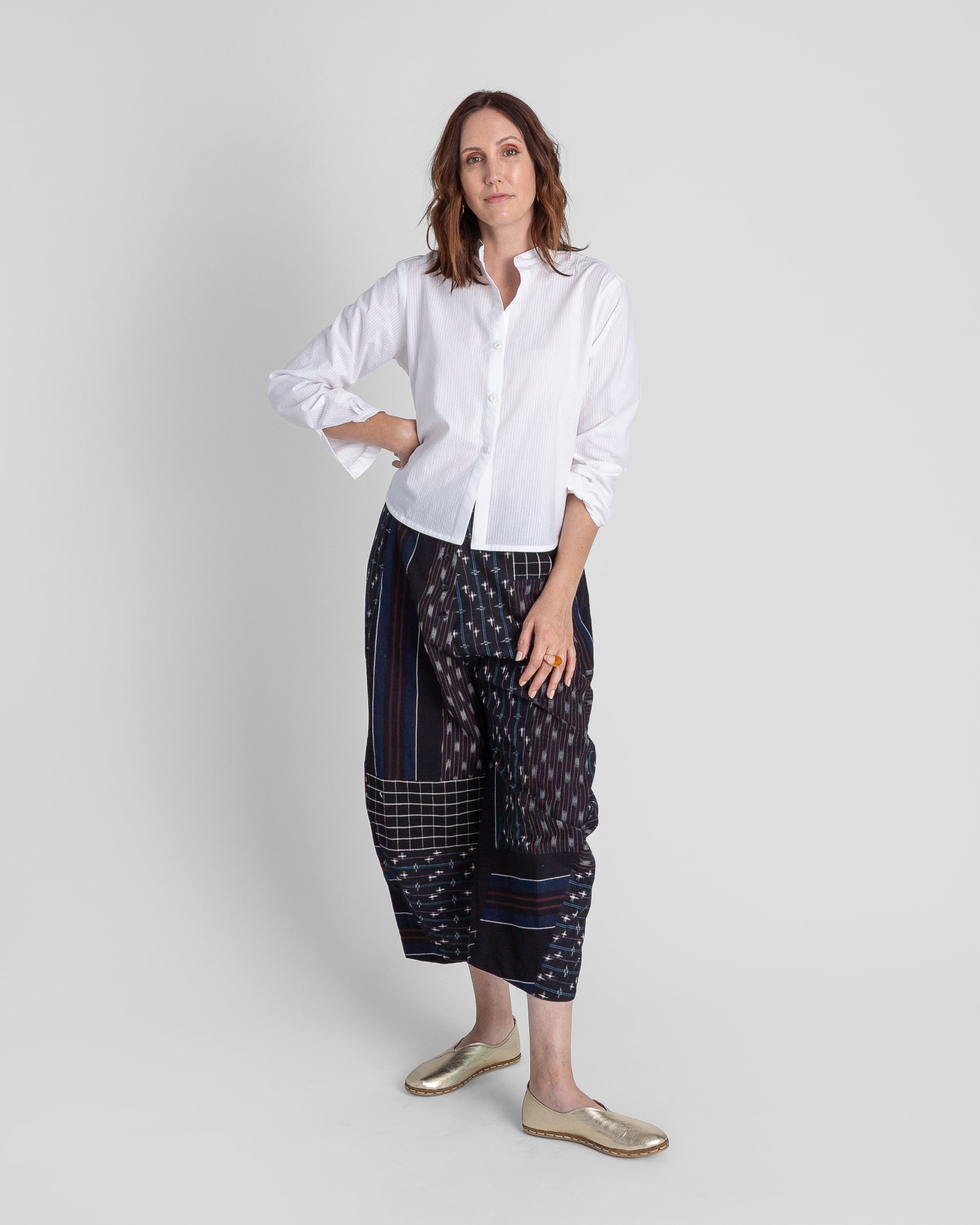 Paris Pant in Vintage Japanese Indigo Mix