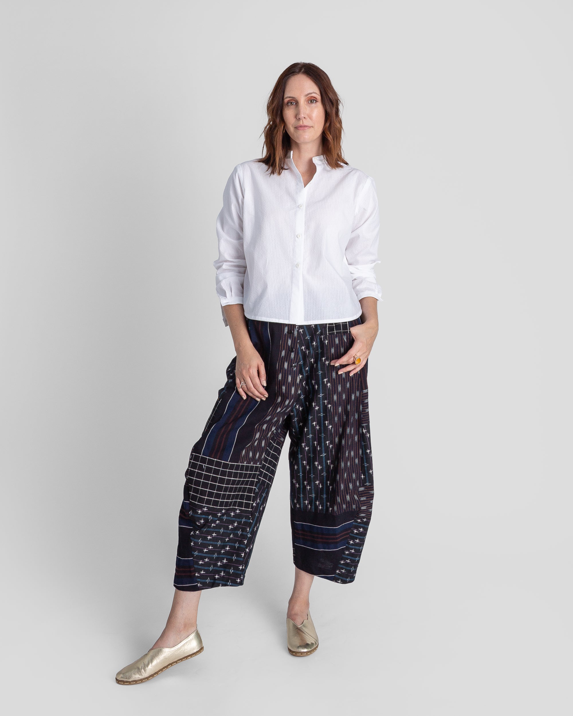 Paris Pant in Vintage Japanese Indigo Mix