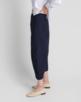 Paris Pant in Midnight Blue Nuno Cotton