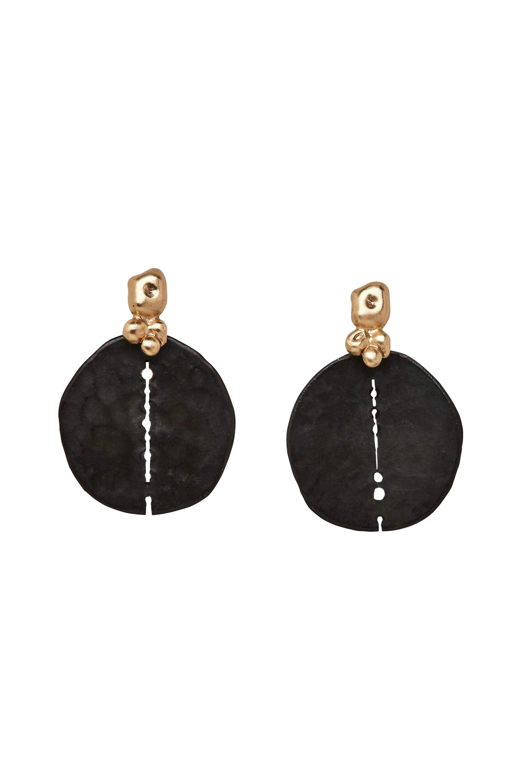 Black Orbit Bronze Earrings