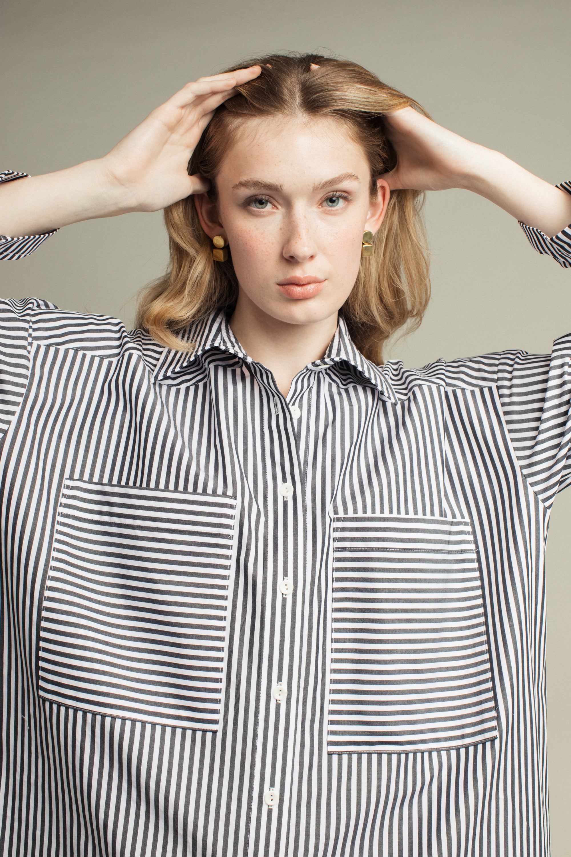 Big Shirt in Striped Cotton