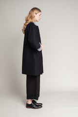 Long Party Jacket in Nuno Etamine Wool