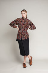 Sally Shirt in Vintage Japanese Printed Silk