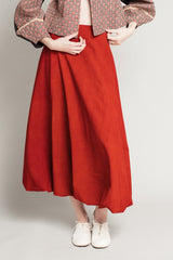 Belle Skirt in Madder Cotton