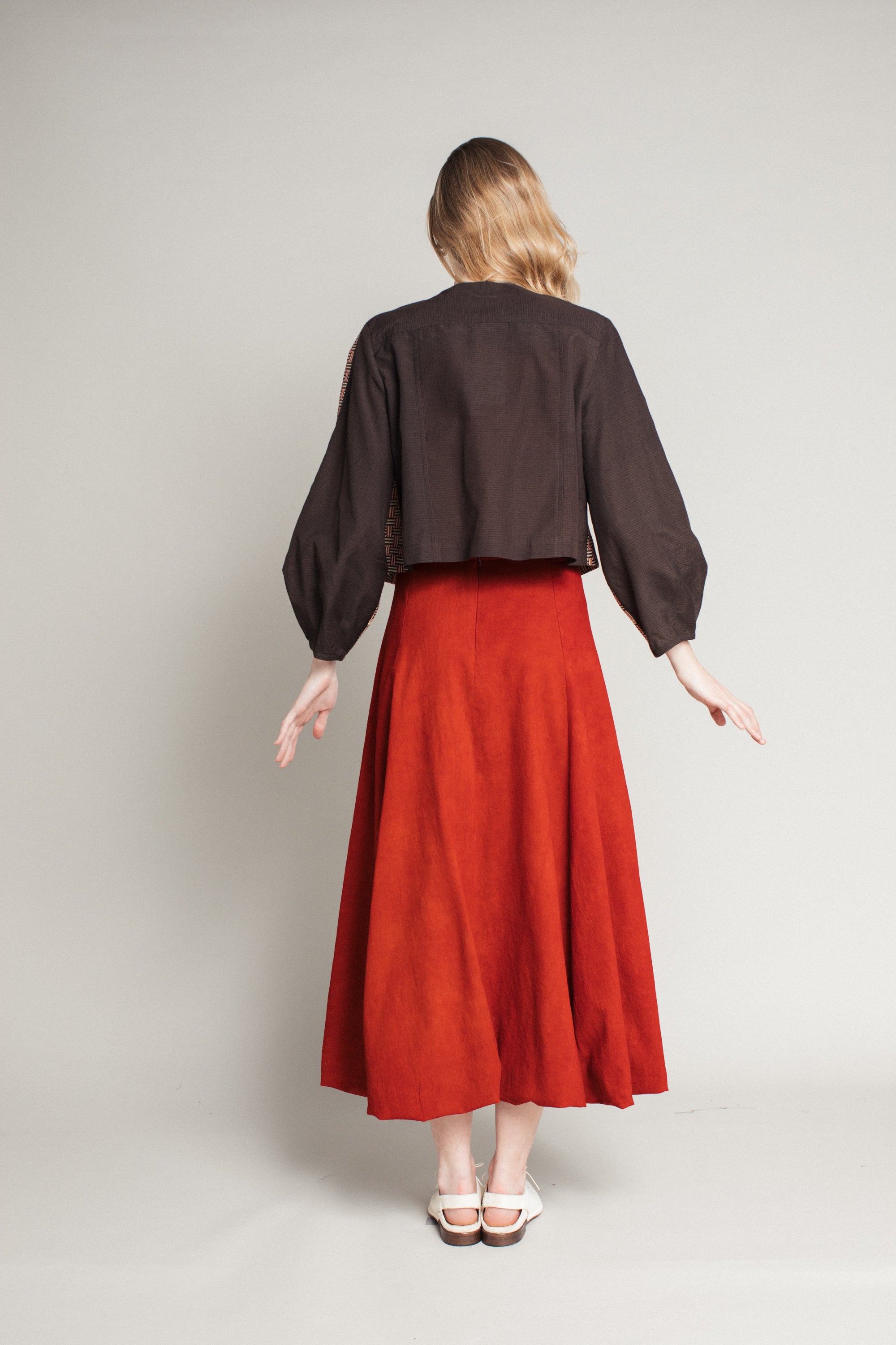 Belle Skirt in Madder Cotton