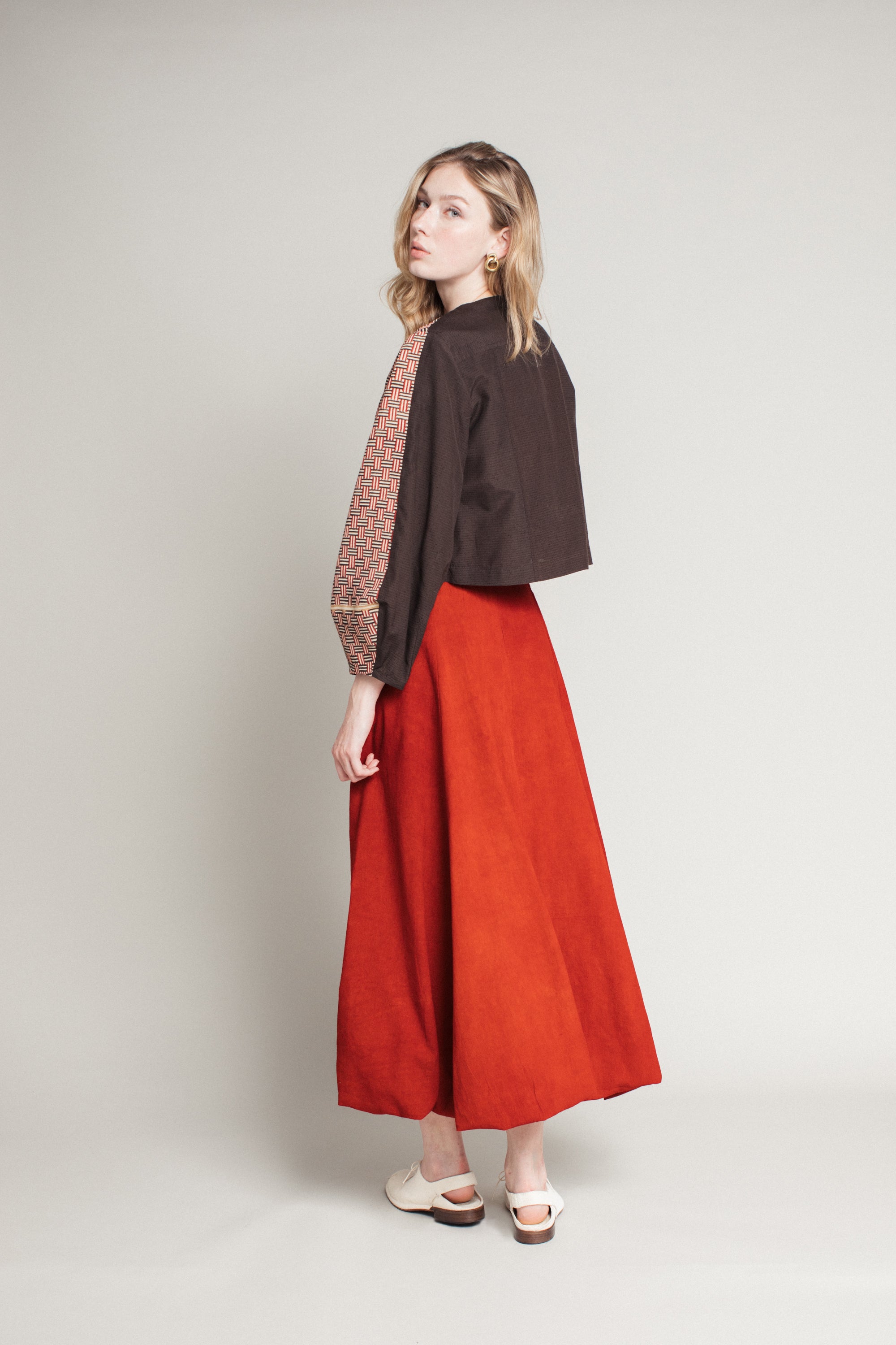 Belle Skirt in Madder Cotton