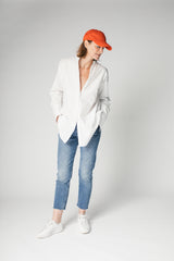 Madison Shirt in White Cotton