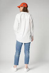 Madison Shirt in White Cotton