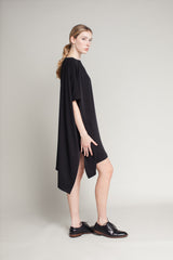 Easy Tunic in Black Crepe