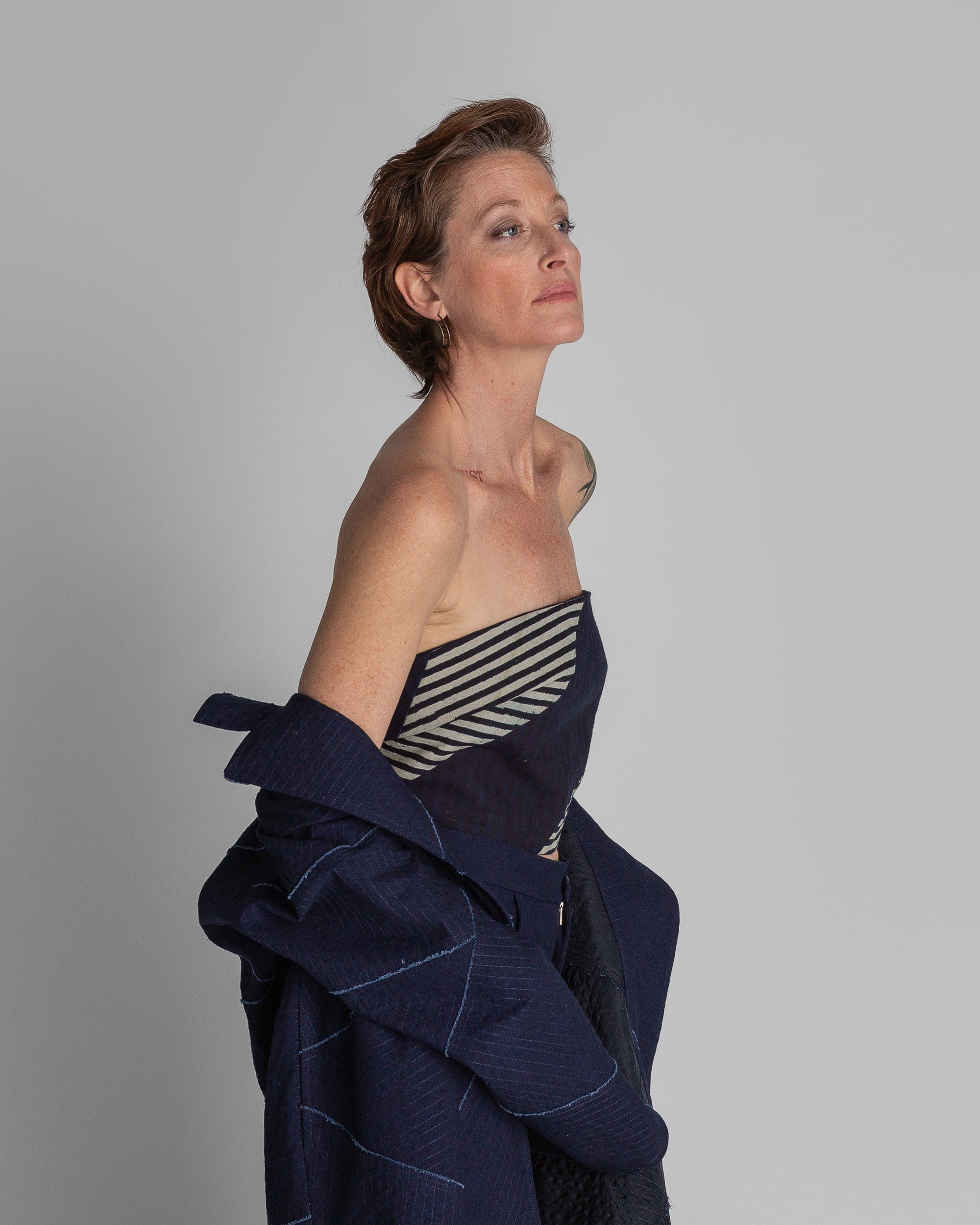 Obi Bandeau in Vintage Japanese Stripe