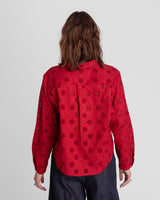 Mini Shirt in Nuno Red Cotton