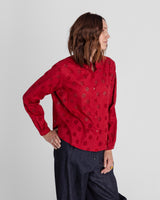 Mini Shirt in Nuno Red Cotton