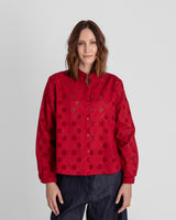 Mini Shirt in Nuno Red Cotton