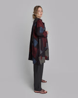 Reed Topper in Vintage Japanese Silk Tumbling Blocks