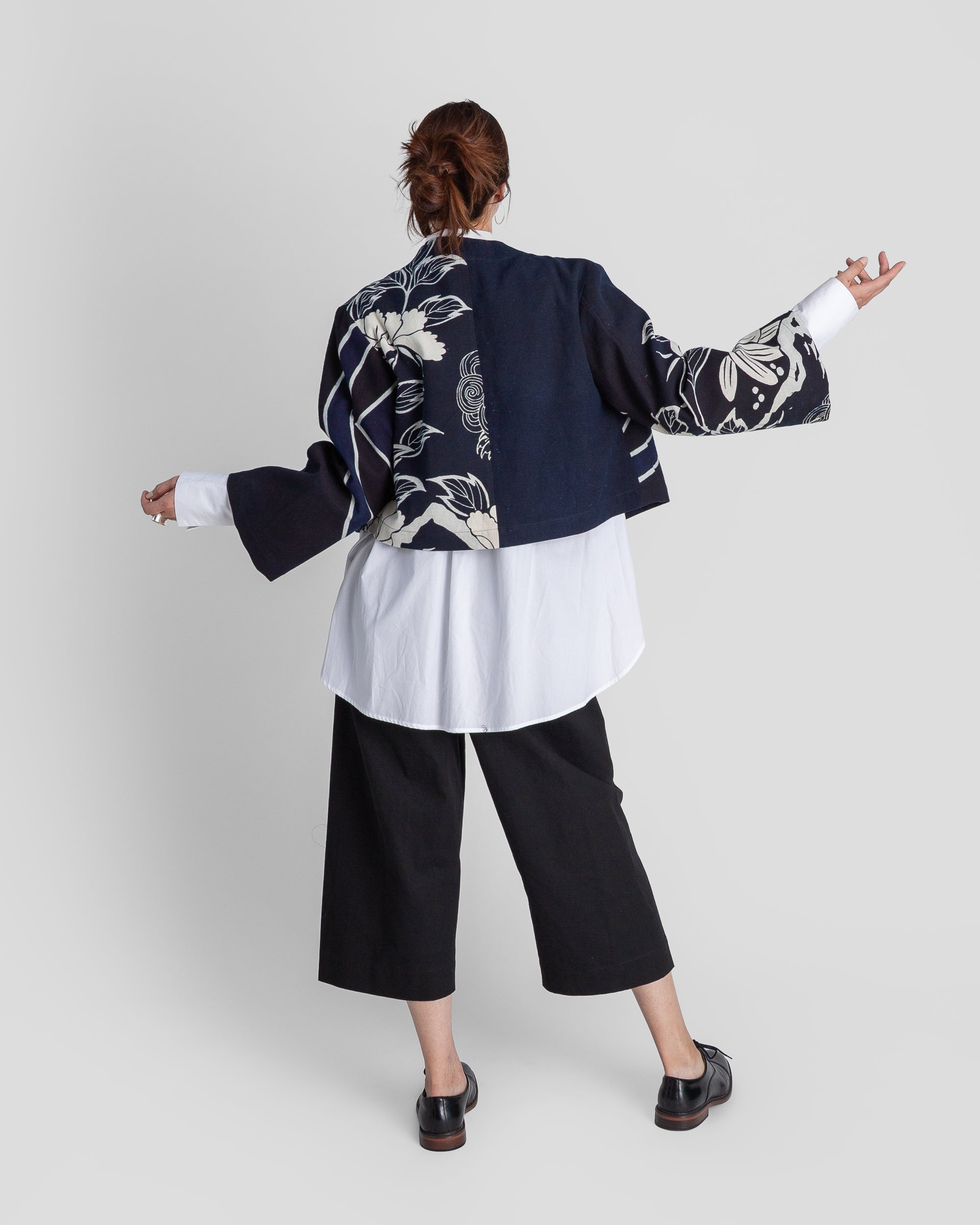 Sprite Jacket in Vintage Japanese Indigo Cotton