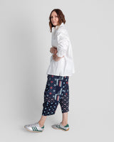 Paris Pant in Colorful Vintage Japanese Coton Indigo Ikat Mix