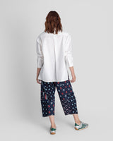 Paris Pant in Colorful Vintage Japanese Coton Indigo Ikat Mix