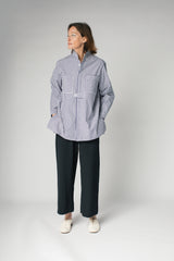 Sally Shirt in Blue Striped Shirting