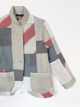 Christina Jacket in Pieced Vintage Linen Mix