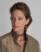 Amber, Jet & Emerald EarringsDrop Earrings