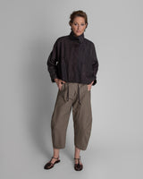 Cropped Anorak Jacket in Mixed Vintage Silk Ikat