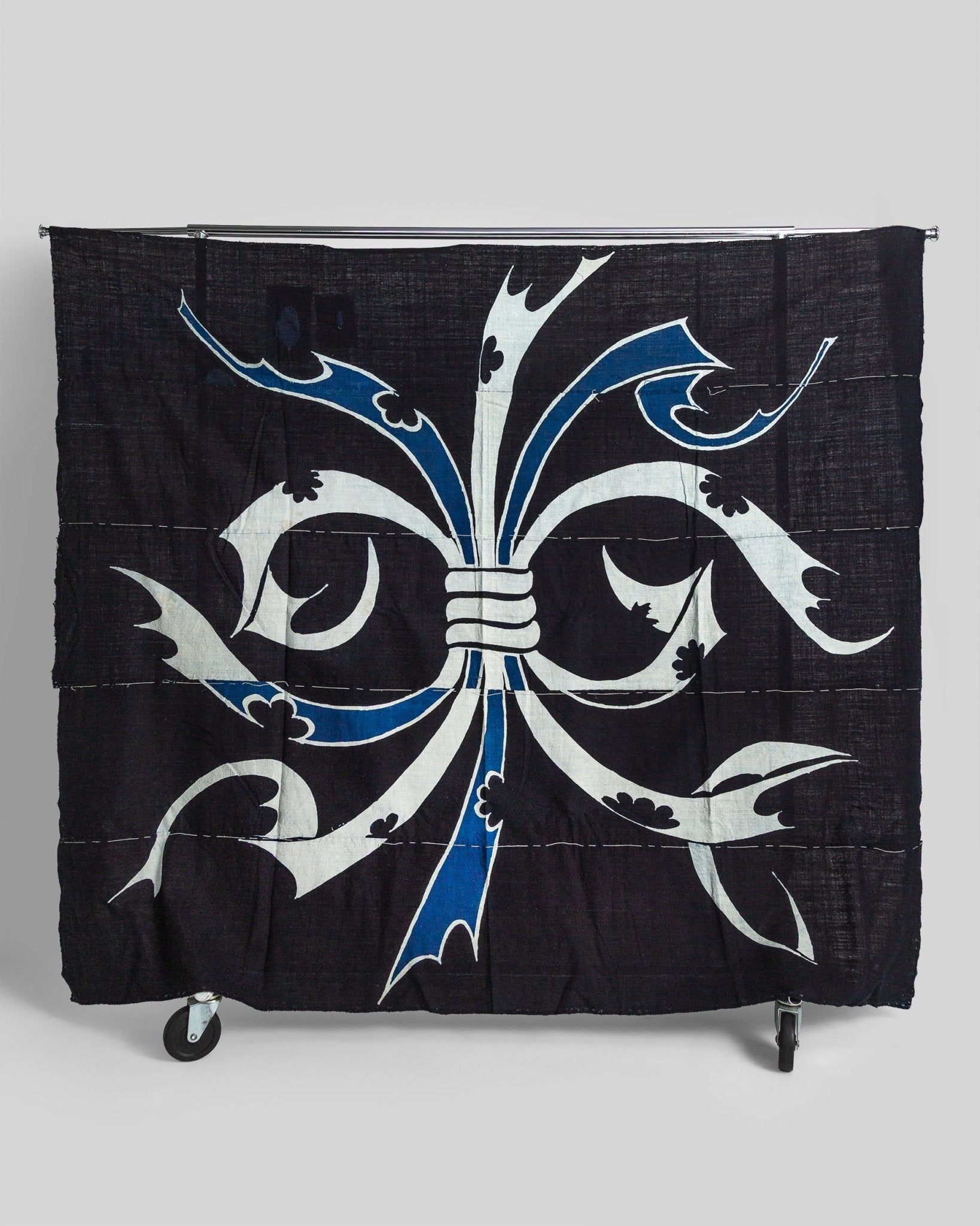 Antique Japanese Indigo Noshi Pattern Futon CoverAntiques