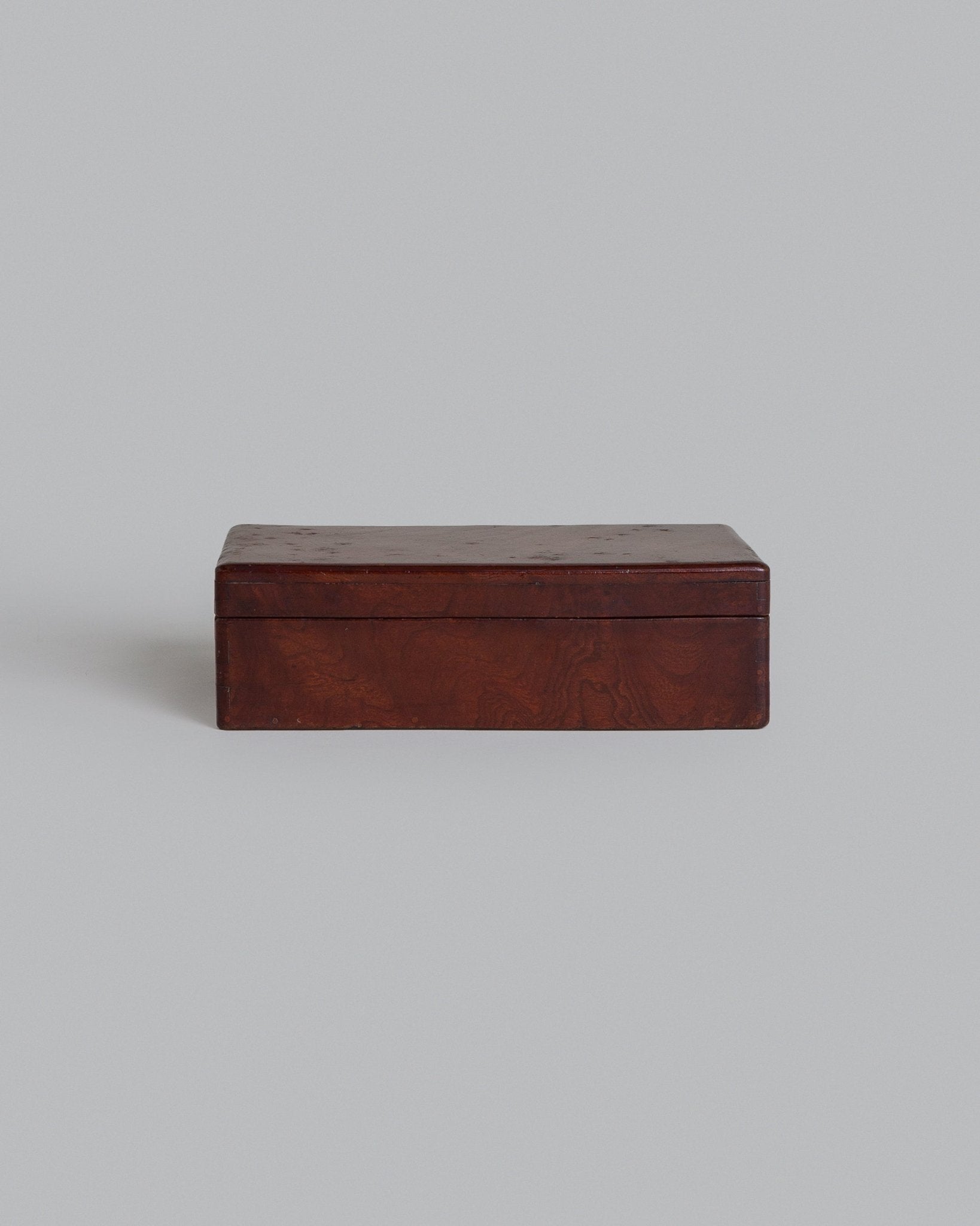 Antique Japanese Wooden Box with DrawerAntiques