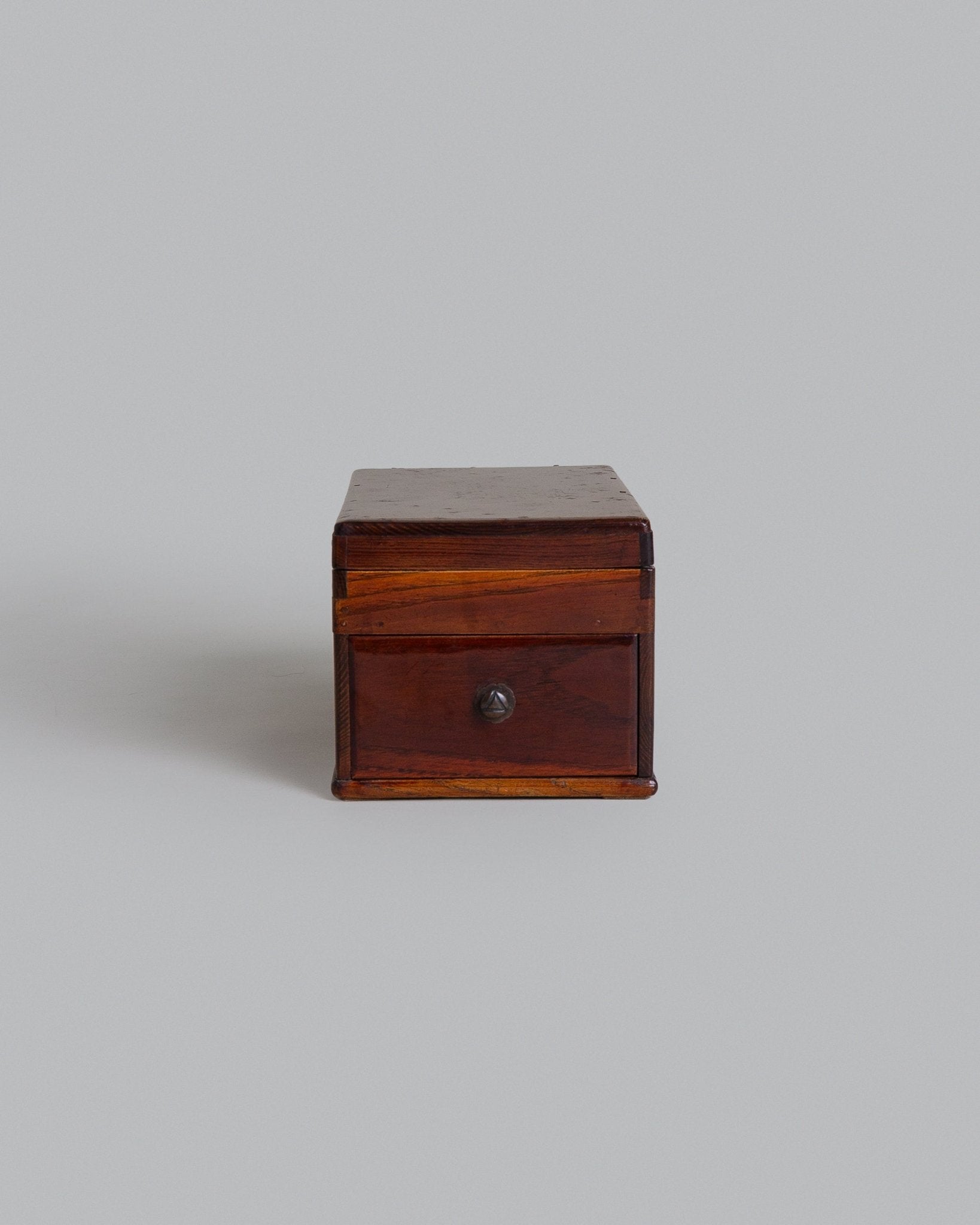 Antique Japanese Wooden Box with DrawerAntiques