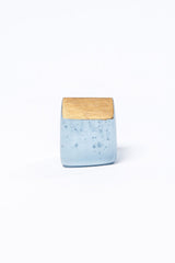 Aqua Blue Glass House - Medium 26