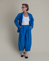 Arai Pant in Bright Blue Cotton PoplinArai Pants