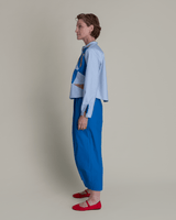 Arai Pant in Bright Blue Cotton PoplinArai Pants