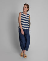 Arai Pant in Dark Blue Cotton PoplinArai Pants