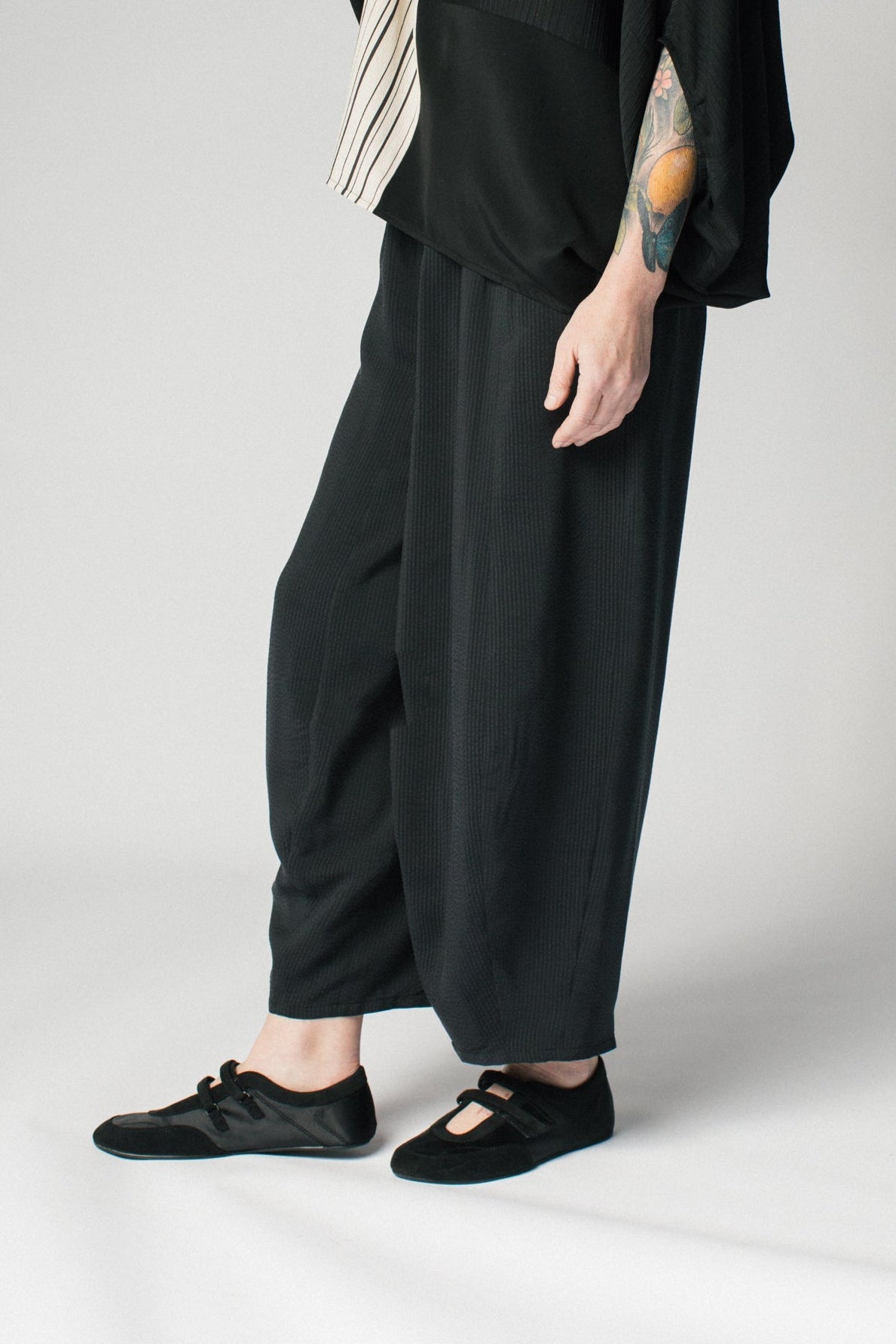 Arai Pant in Hammered Silk Stripe