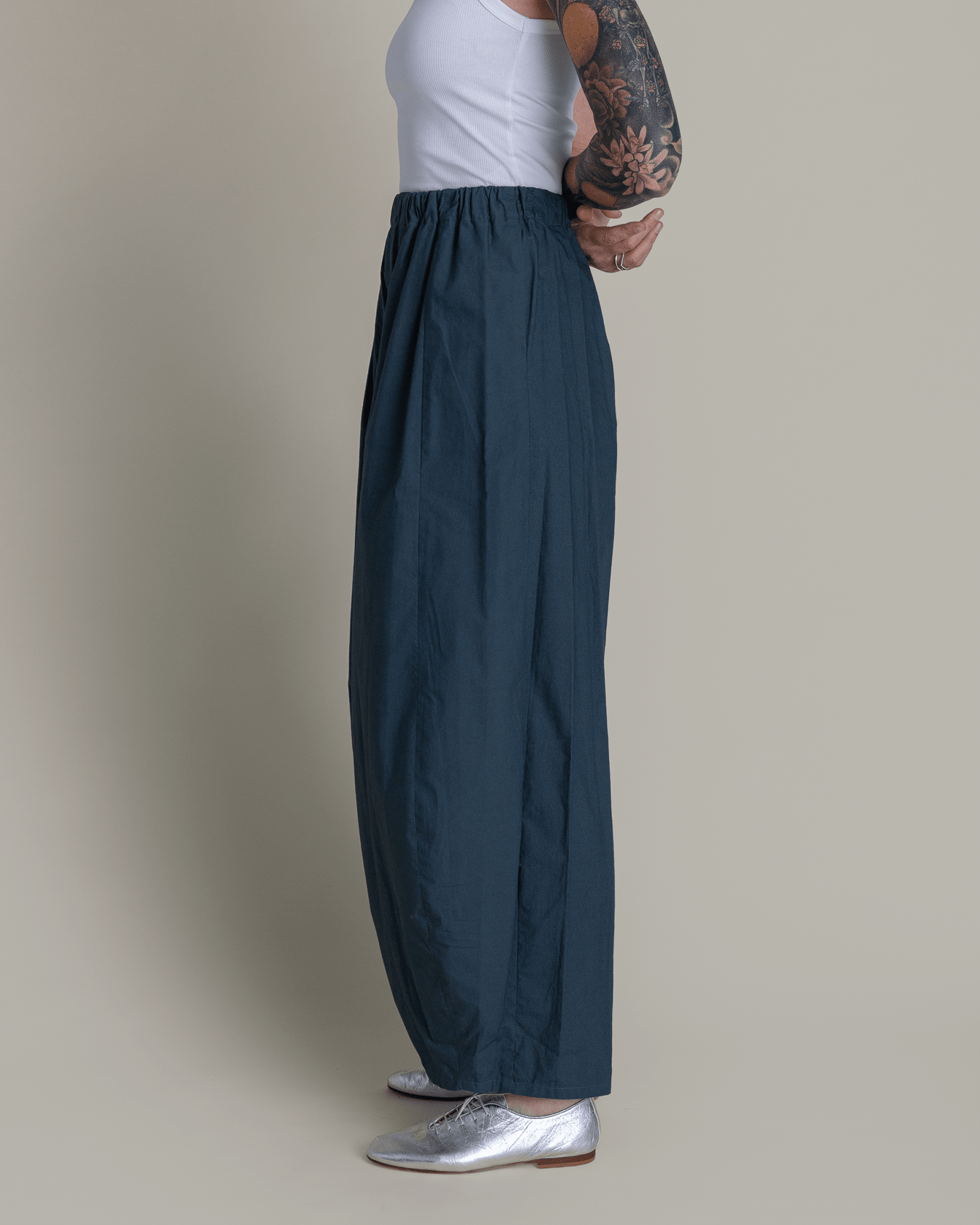 Arai Pant in Slate Cotton PoplinArai Pants