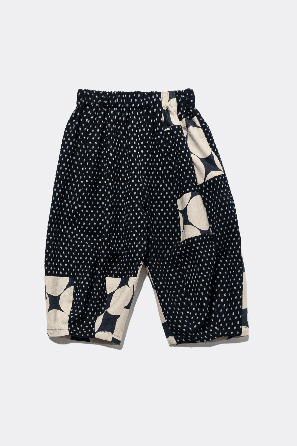 Arai Pant in Vintage Japanese Indigo Ikat Mix - 01