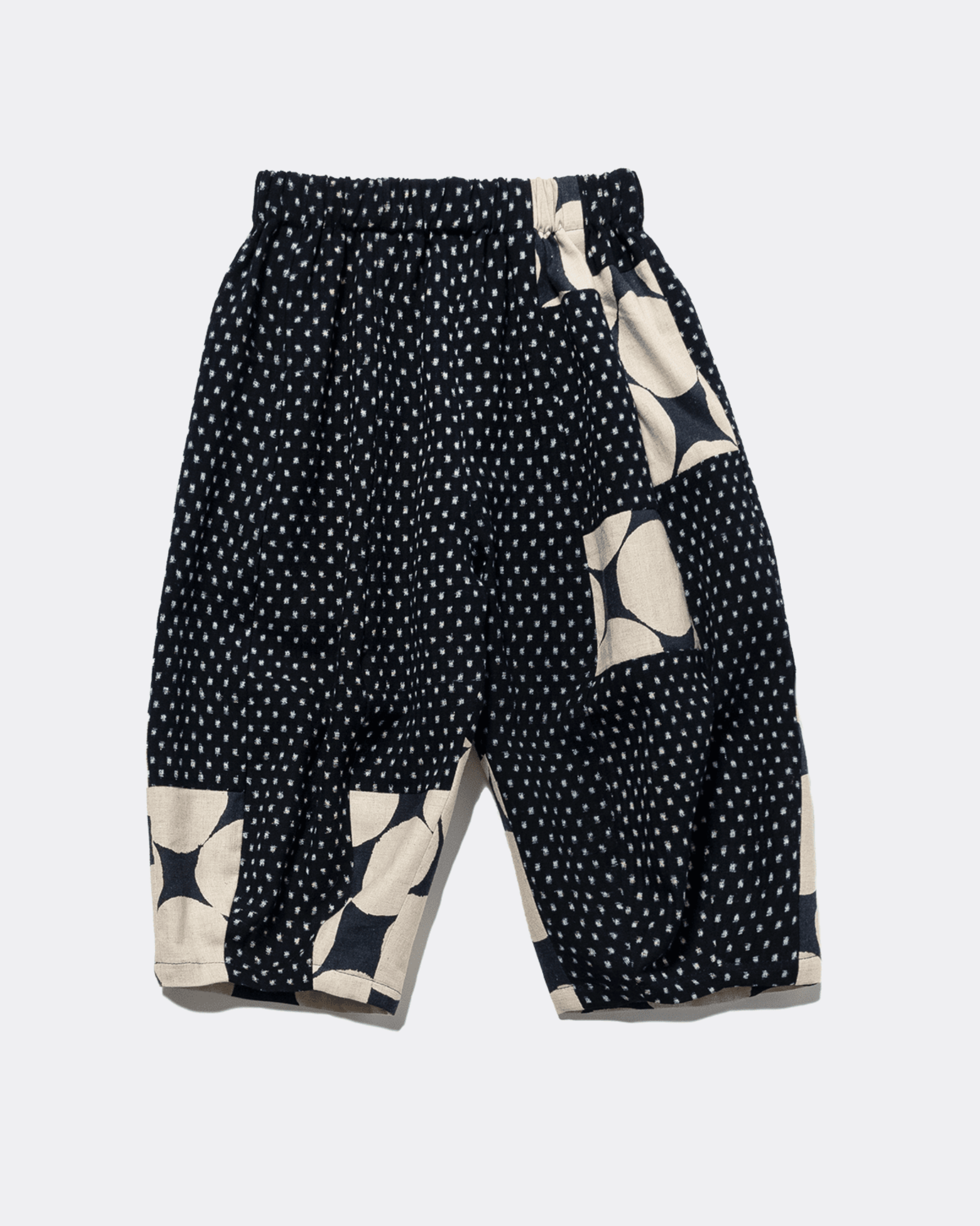 Arai Pant in Vintage Japanese Indigo Ikat Mix - 01