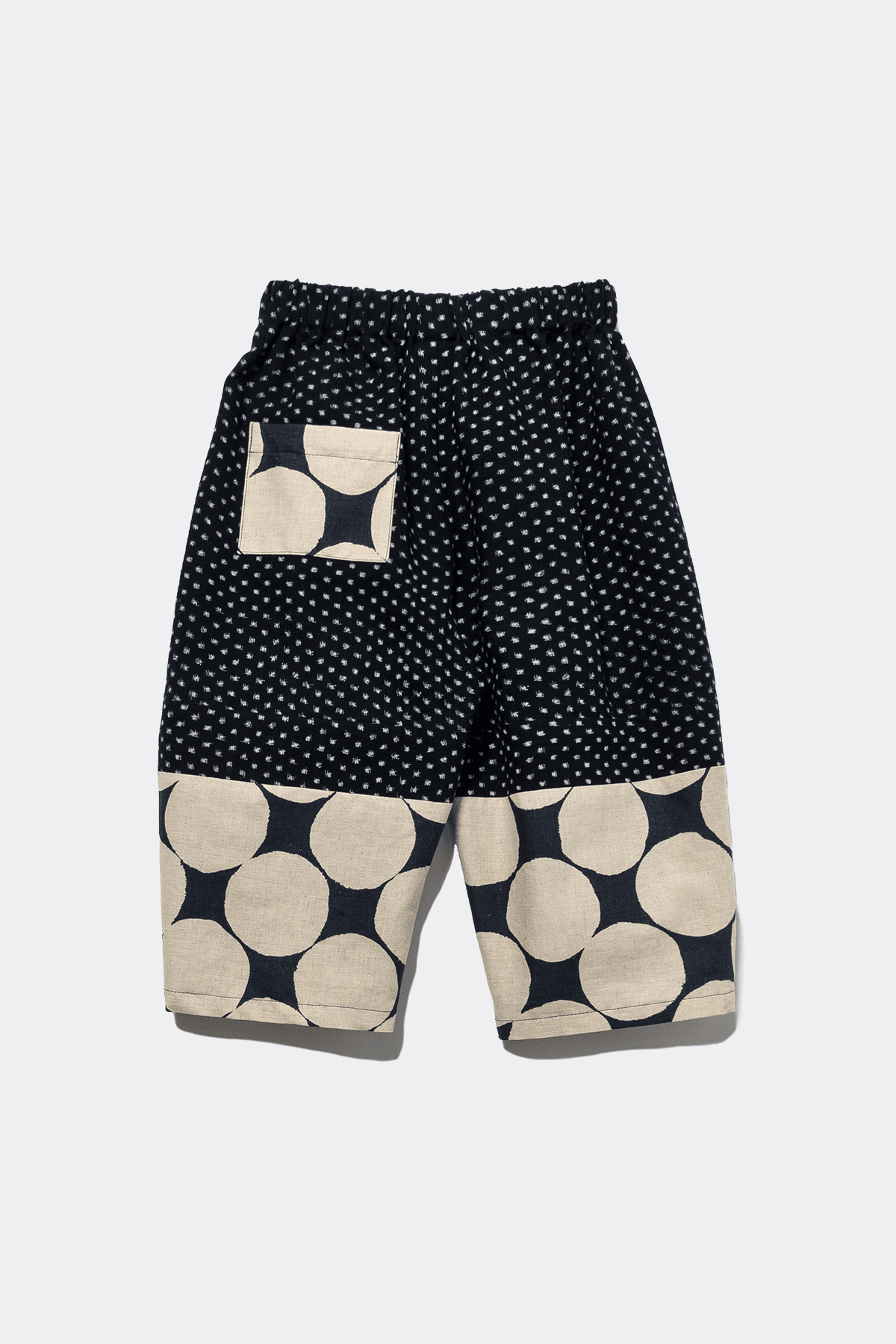 Arai Pant in Vintage Japanese Indigo Ikat Mix - 01