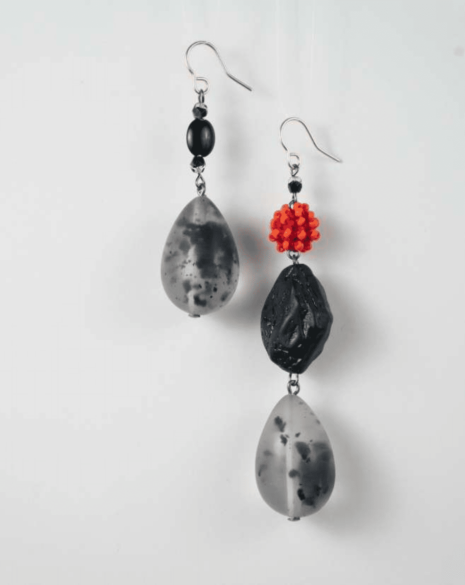Asymmetrical Acrylic Drop Earrings
