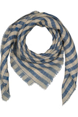 Atlantique Striped Cashmere Scarf