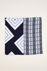 Bandana in Vintage Japanese Indigo Cotton Duo. No.31