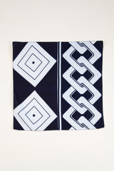 Bandana in Vintage Japanese Indigo Cotton Duo. No.32