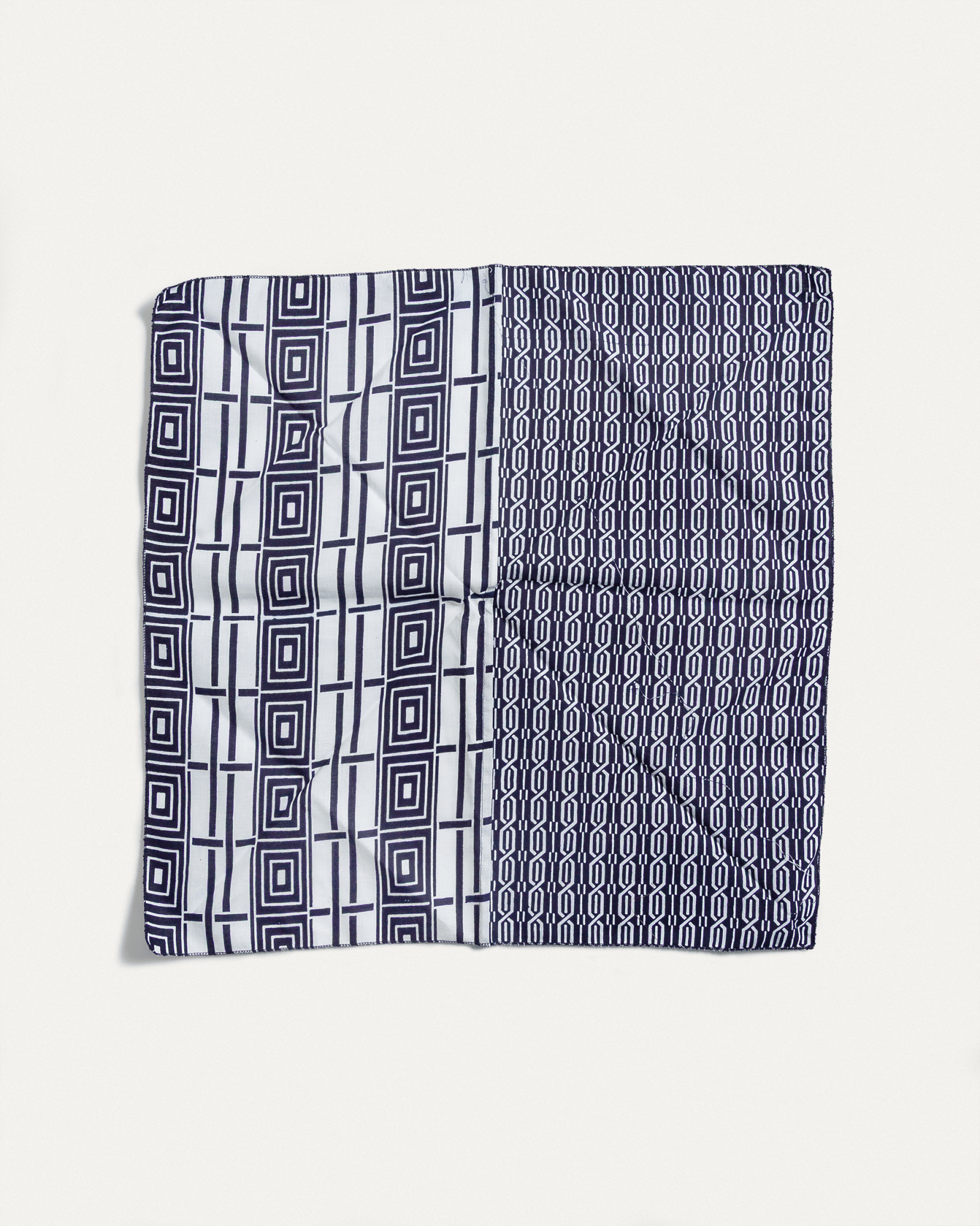 Bandana in Vintage Japanese Indigo Cotton Duo. No.41Bandanas