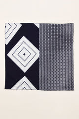 Bandana in Vintage Japanese Indigo Cotton Duo. No.6