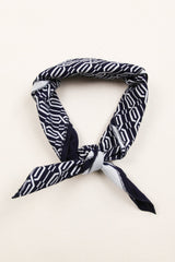 Bandana in Vintage Japanese Indigo Cotton Duo. No.6