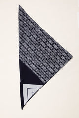 Bandana in Vintage Japanese Indigo Cotton Duo. No.6