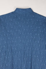 Beverly Shirt in Blue Nuno Coin