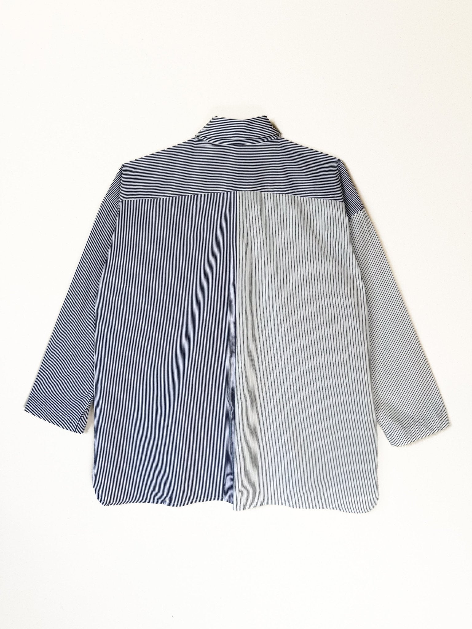 Big Shirt in Striped Cotton Duo